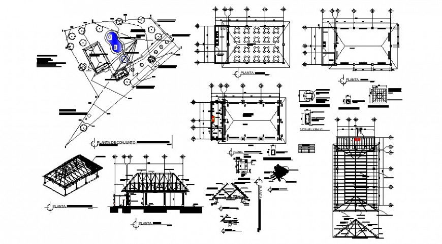Floor plan of water line for swim Centre in auto cad