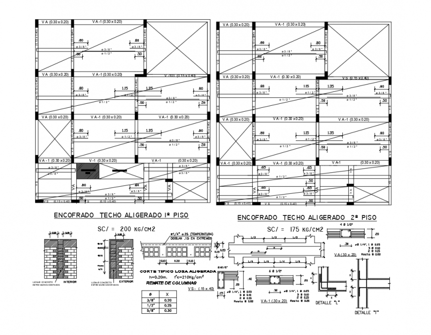 Floor plan with construction view of ceiling area with detail dwg file