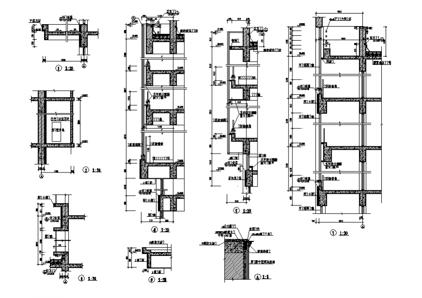Floor slab section plan layout file