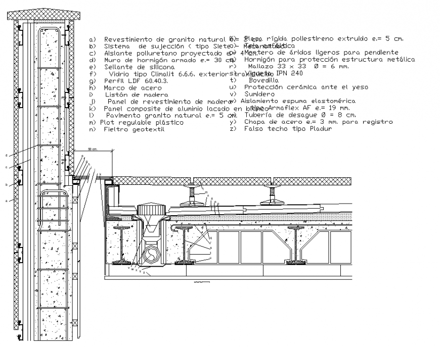 Flooring and slab construction detail drawing in dwg AutoCAD file.