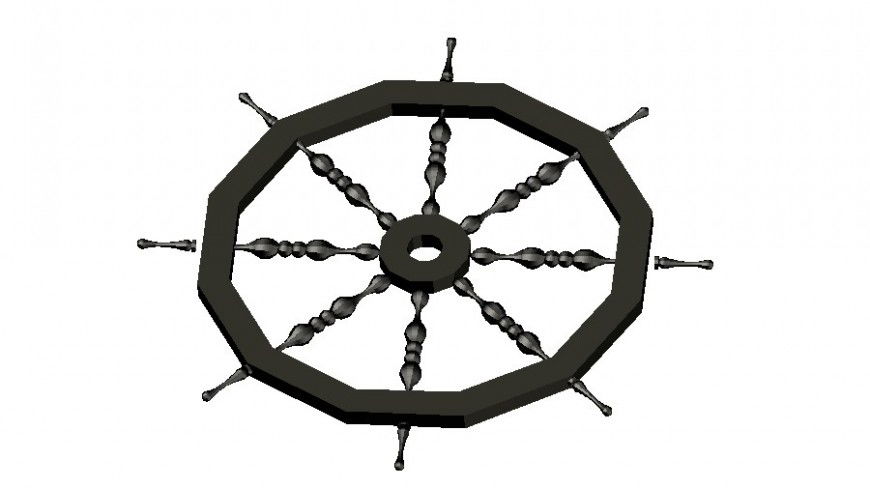 Flooring design 3 D modal autocad file