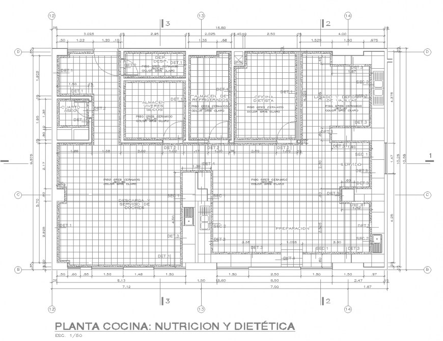 Flooring detail drawing of bungalow in dwg file.