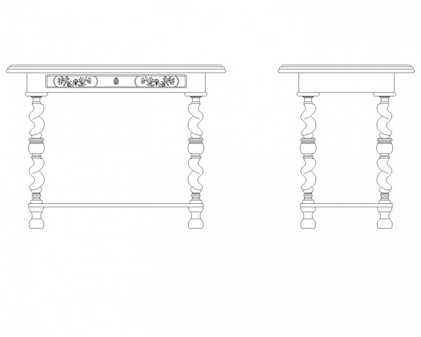 Flower Design Wall Cabinet Plan AutoCAD File for Interior Design