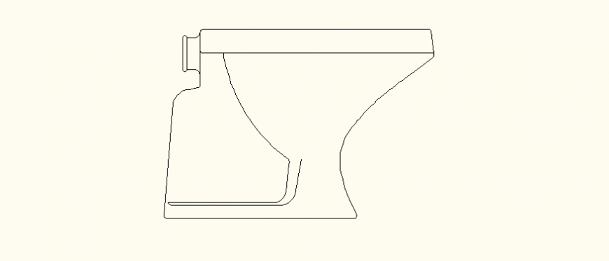 Flush tank detail toilet plan dwg file