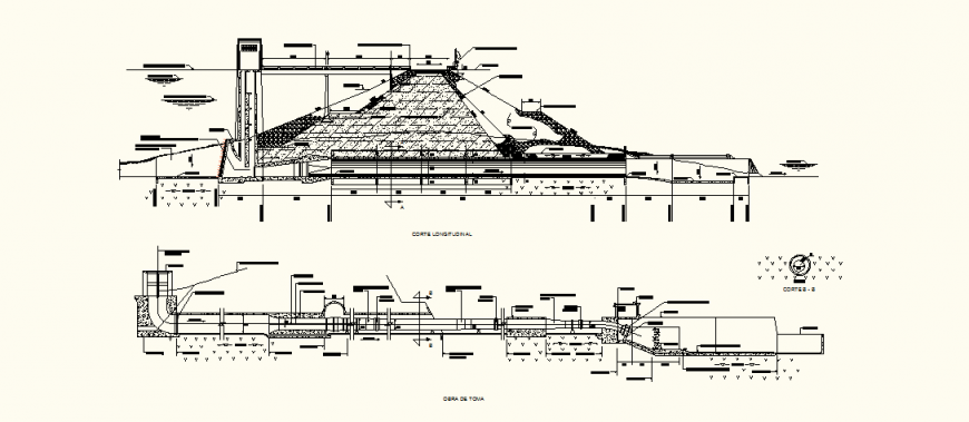 Fly over detail drawing in dwg AutoCAD file.