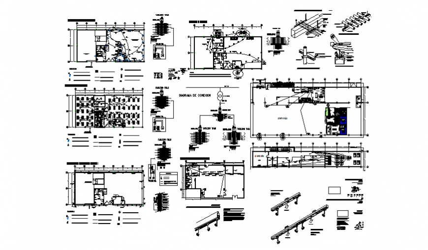 Food water house electrical installation cad drawing details dwg file