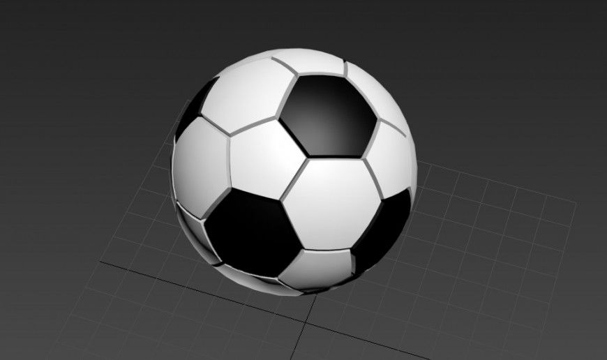 Football detail 3d model 3d max file