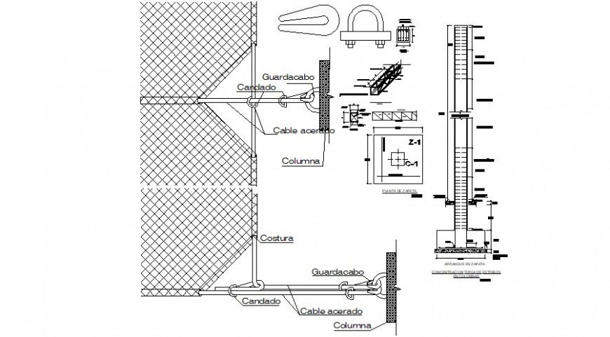 football girl installation detail cad file