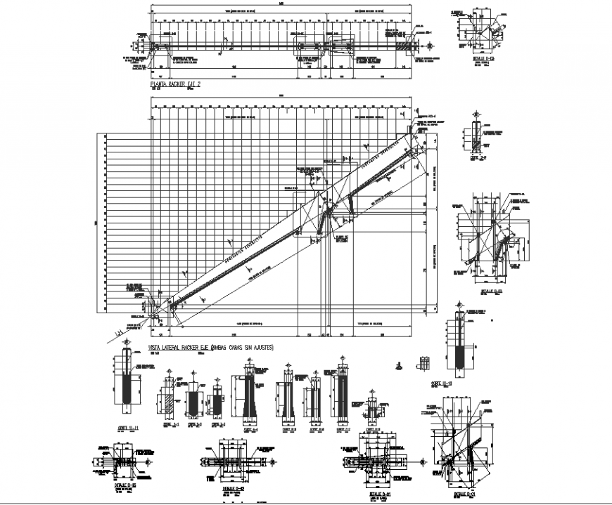 Football stadium bleachers prefabricated plan detail dwg file.