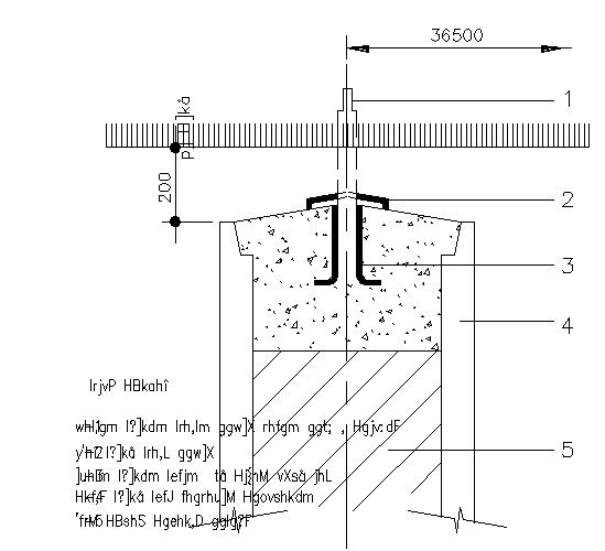 footing section details in AutoCAD, dwg file.