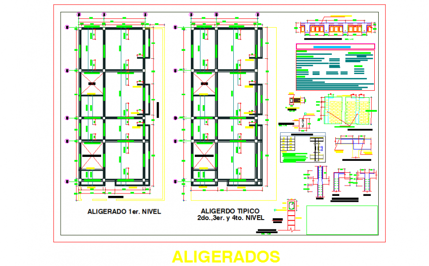 Foundation & Structure & Construction detail in lay-out