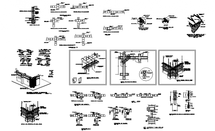 Foundation and beam & column section layout file