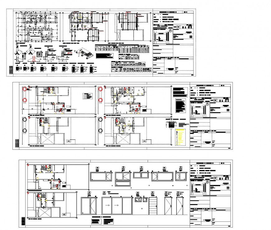 Foundation and door elevation plan detail dwg file