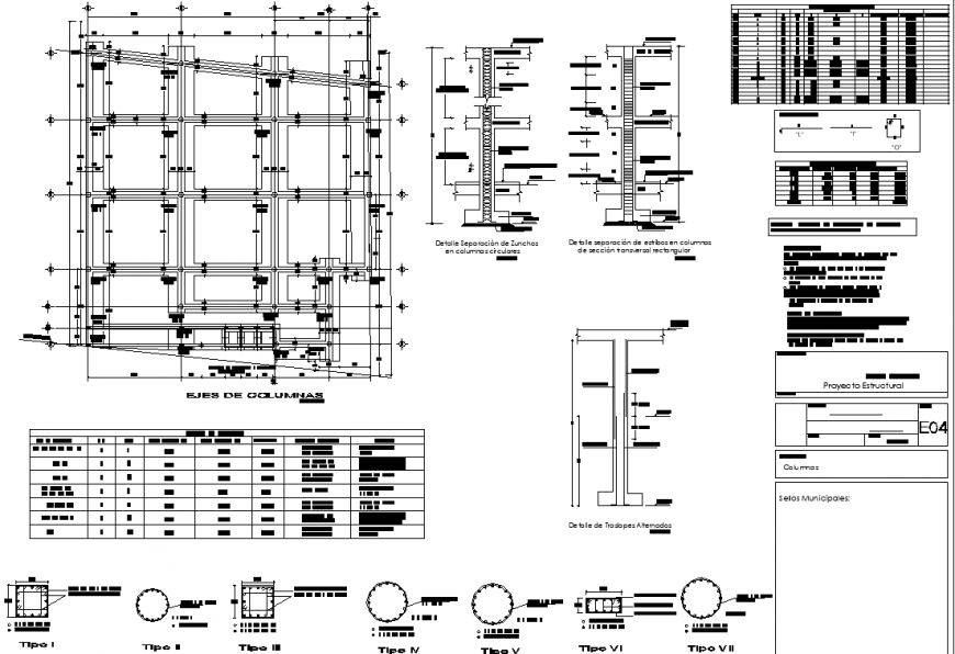 Foundation detail drawing of a building drawing in dwg AutoCAD file.