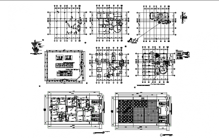 Foundation house working plan detail dwg file