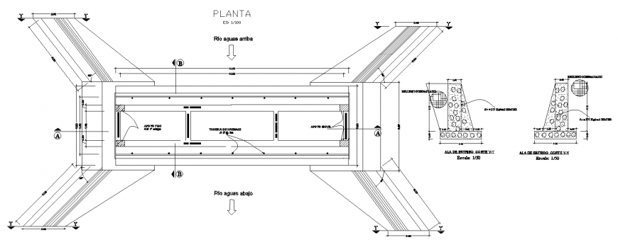 Foundation plan a detail dwg file.