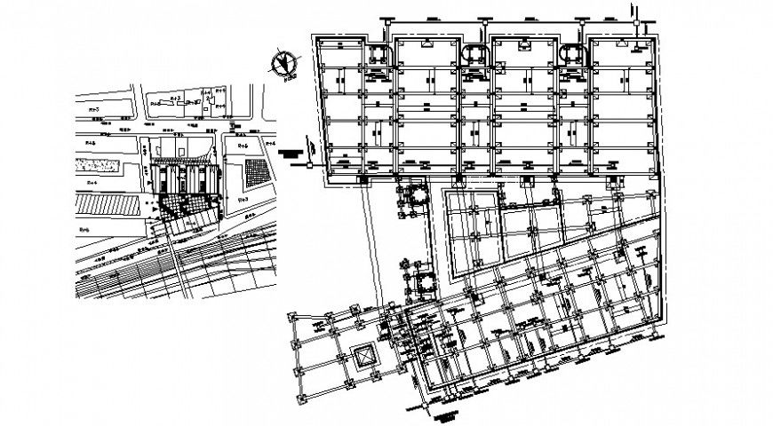 Foundation plan drawings 2d view CAD drawings dwg file