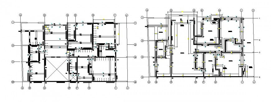 Foundation plan of building in AutoCAD file