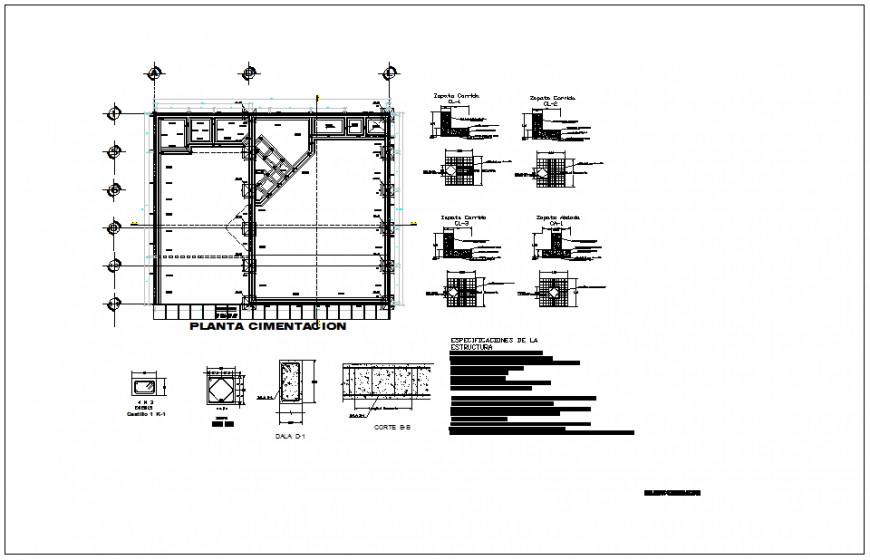 Foundation plant detail elevation and plan layout file