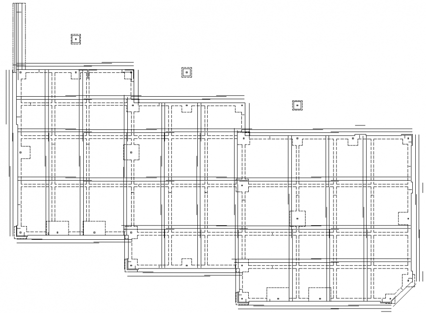 Foundation reinforcement distribution plan detail dwg file.