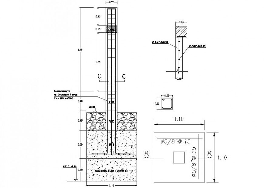 Foundation sectional detail file