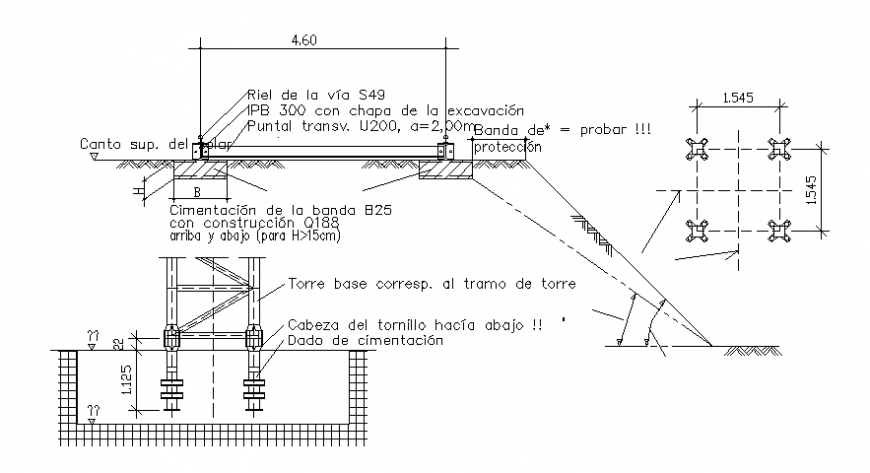 Foundation sectional detail file concept