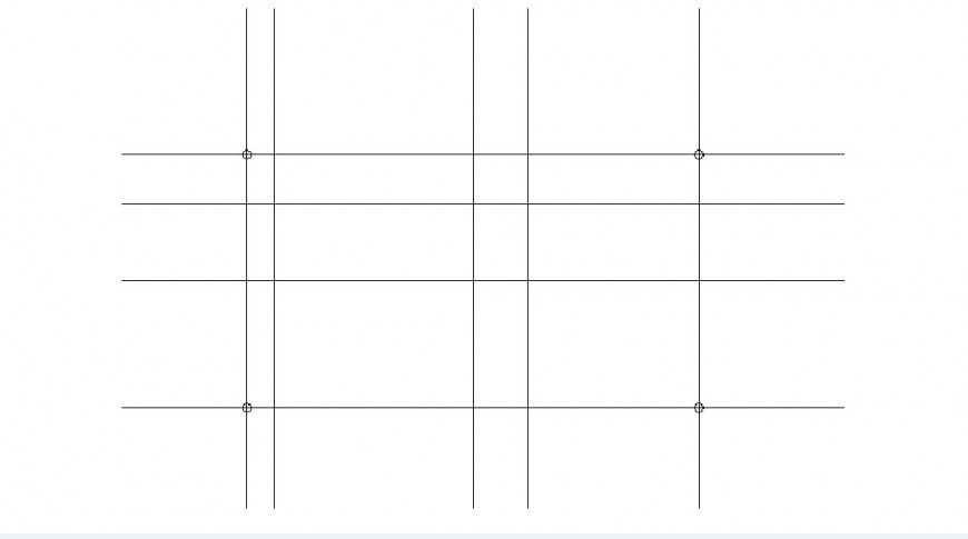 Foundation structure for residential house dwg file
