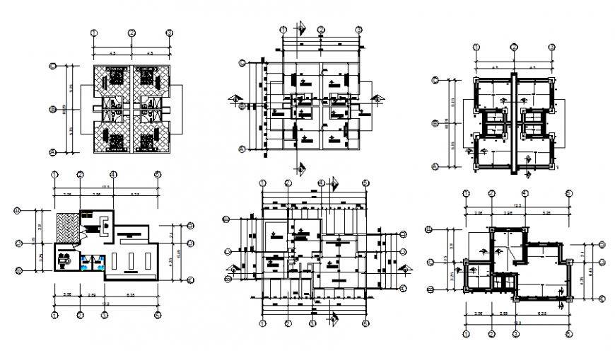 Foundation to working office plan detail