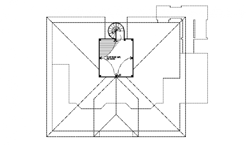 Fourth floor electrical layout plan details of house building dwg file