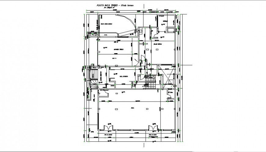 Framing cover plan structure drawing details of office floor dwg file