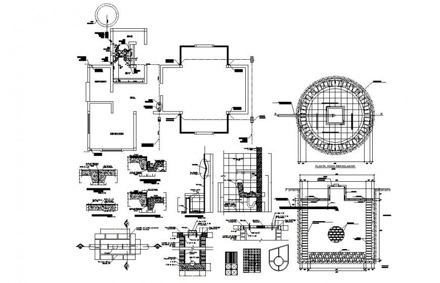 Framing plan, wall construction and structure cad drawing details dwg file