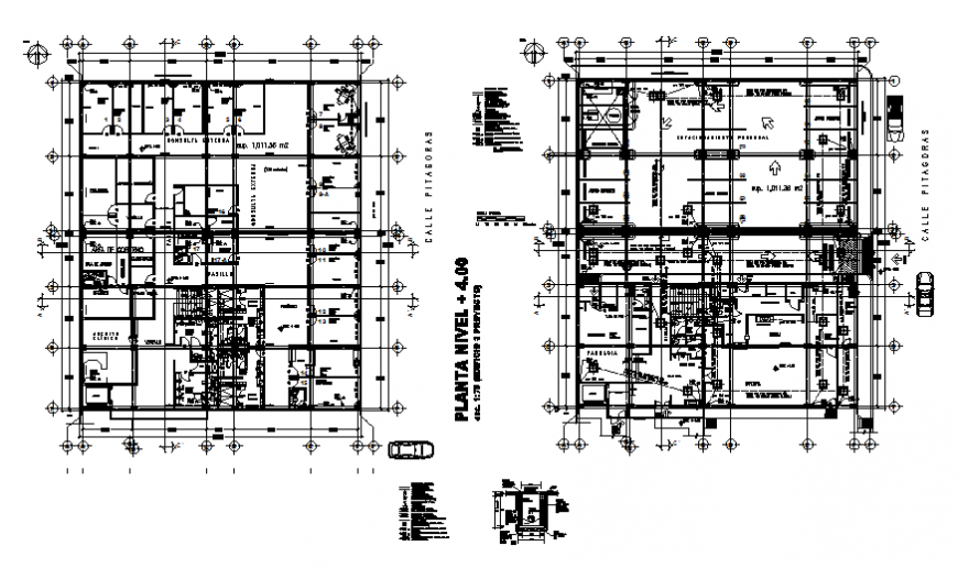 Framing plan details of first and second floor of house dwg file