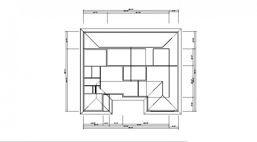 Framing plan details of house floor cad drawing details dwg file