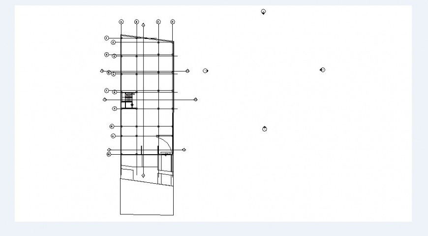 Framing plan details of residence house floor dwg file