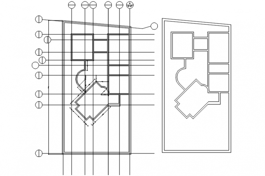 Framing plan structure details for small house dwg file