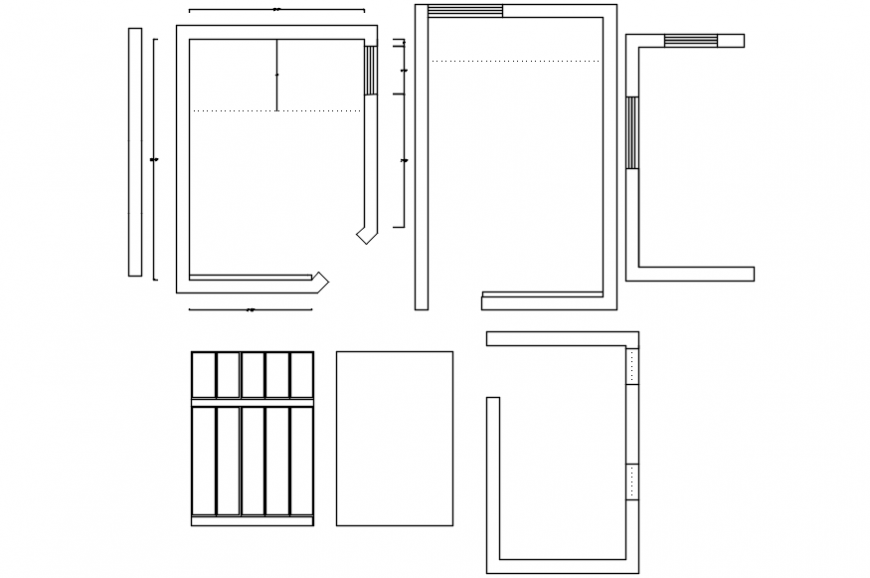 Framing plan structure details of house areas dwg file