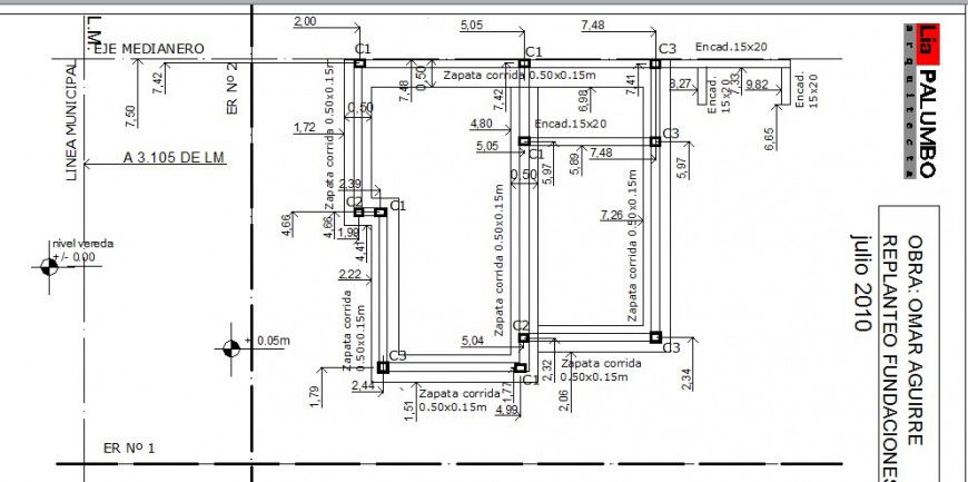 Framing plan structure details of residential single house dwg file