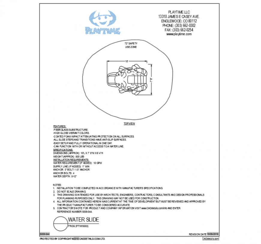 Frog top view floatable water animal cad block design dwg file
