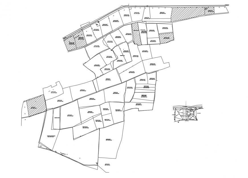 Front, back and all sided sectional details of residential building blocks dwg file