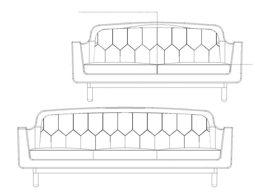 Front Elevation Onkel 2D AutoCAD File for Building Designs