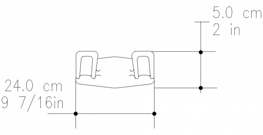Furniture block detail drawing in dwg file.