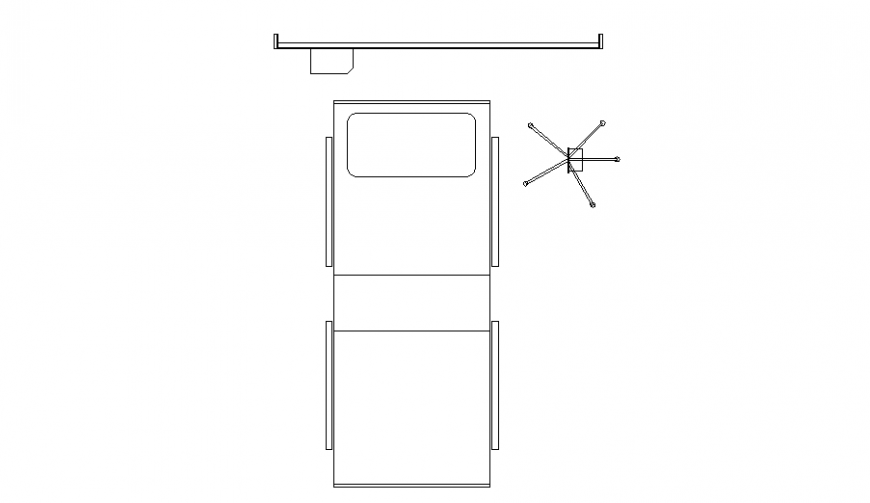 Furniture block of hospital drawing in dwg file.