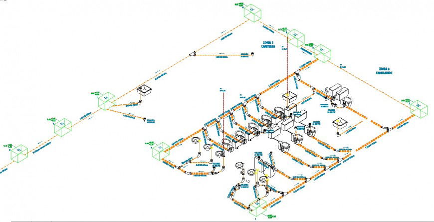 furniture blocks, sanitary and connections drawing in dwg file.
