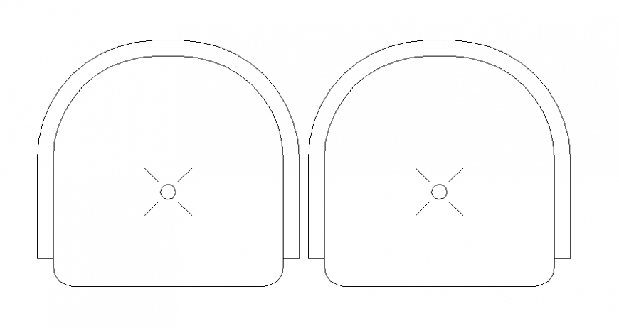 Furniture blocks drawings 2d view of chair AutoCAD software file