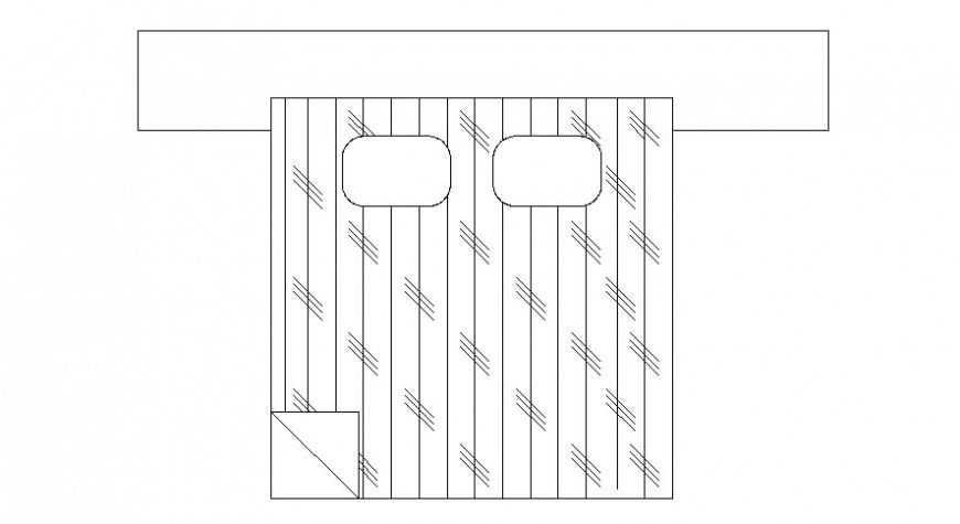 Furniture blocks drawings of double bed units autocad software file