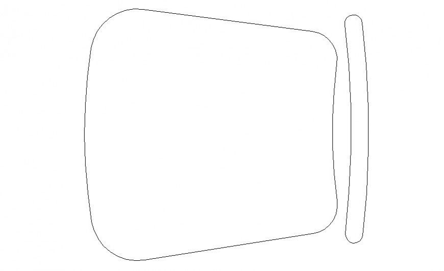 Furniture blocks of chair detail elevation autocad file