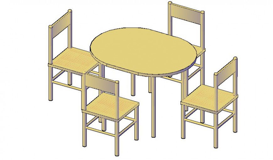 Furniture blocks of dining table and chair units in autocad