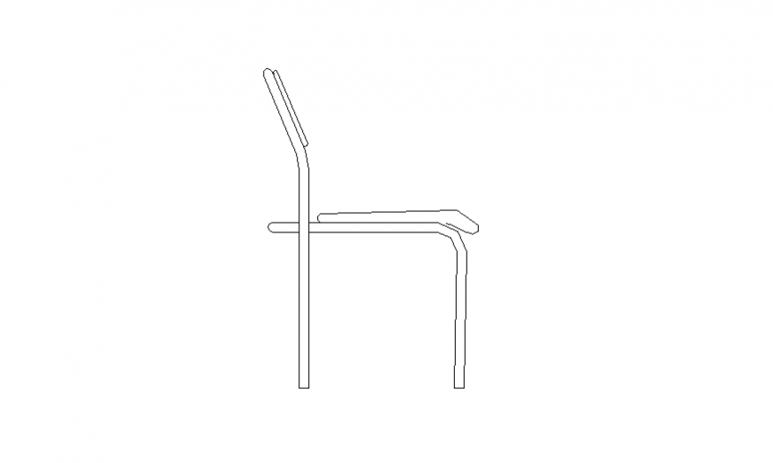 Furniture CAD blocks Chair detail elevation layout dwg file