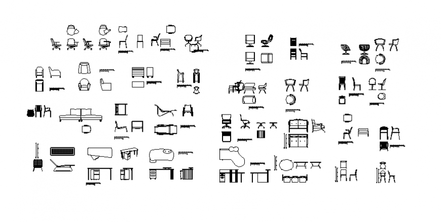 Furniture detail and Arm chair & other chair details