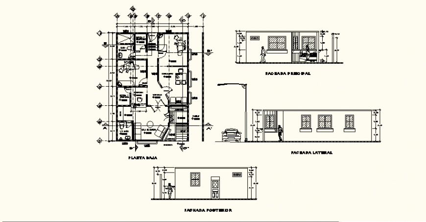 Furniture layout of dental clinic detail elevation drawing in dwg AutoCAD file.